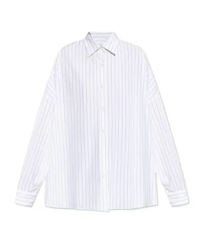 Dries Van Noten Long Sleeve Shirt In White