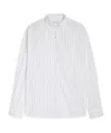 Dries Van Noten Pinstripe Button-down Shirt In Soft Viscose-cotton Blend