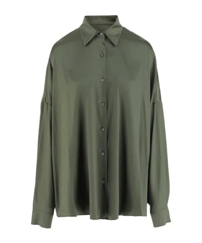 Dries Van Noten Long Sleeve Shirt In Green