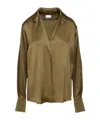 Dries Van Noten Long Sleeve Shirt In Green