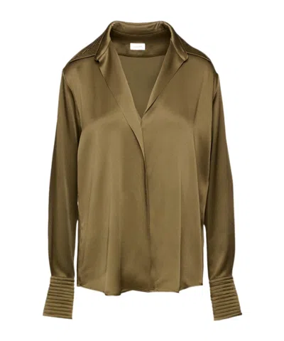Dries Van Noten Long Sleeve Shirt In Green