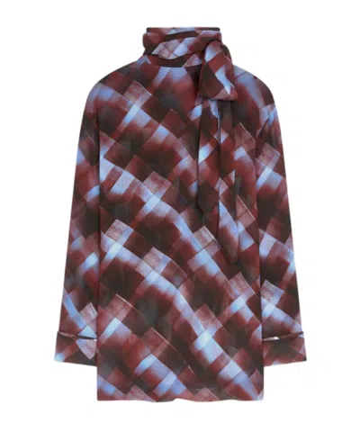 Dries Van Noten Long Sleeve Shirt In Multi