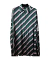 Dries Van Noten Womens Bottle Dasia Diagonal-stripe Woven Midi Dress In Multi