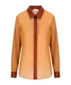 Dries Van Noten Long Sleeve Shirt In Orange