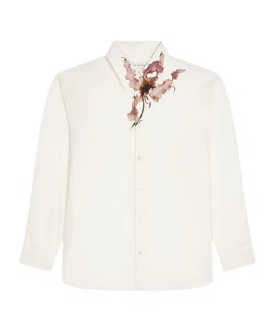 Dries Van Noten Long Sleeve Shirt In White