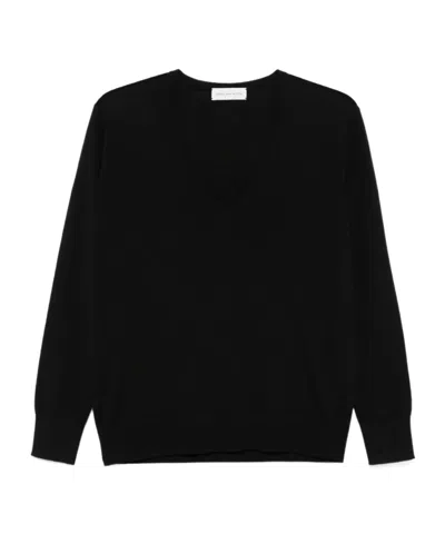 Dries Van Noten Long Sleeve Sweater In Black