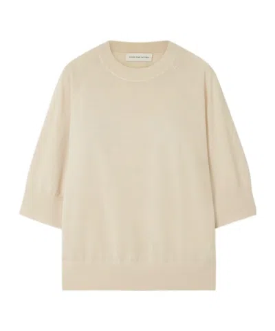 Dries Van Noten Merino Wool Sweater In Nude