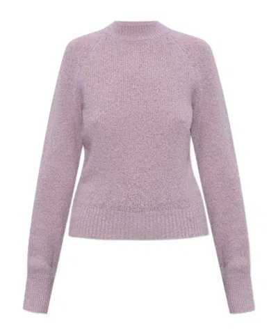Dries Van Noten Long Sleeve Sweater In Pink