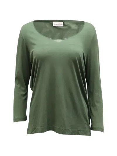 Pre-owned Dries Van Noten Long-sleeve T-shirt In Green