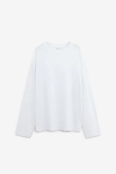 Dries Van Noten Long Sleeve T-shirts In White