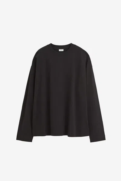 Dries Van Noten Long Sleeve T-shirts In Black