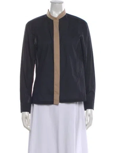 Pre-owned Dries Van Noten Long Sleeve Top In Gray