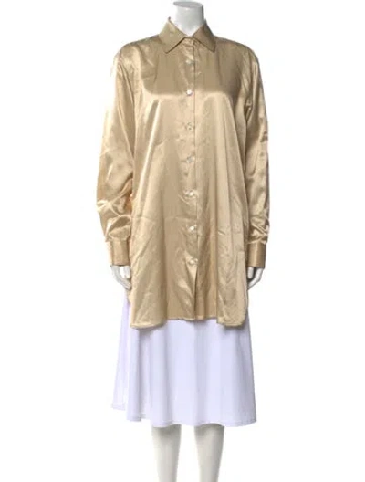 Pre-owned Dries Van Noten Long Sleeve Tunic In Neutral