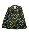 Dries Van Noten Long Sleeve Work Jacket In Green