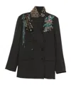 Dries Van Noten Bafya Embellished Wool Jacket In Black