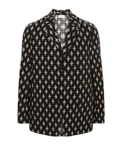 Dries Van Noten Long-sleeved Blazer In Black