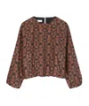 Dries Van Noten Long-sleeved Blouse In Brown