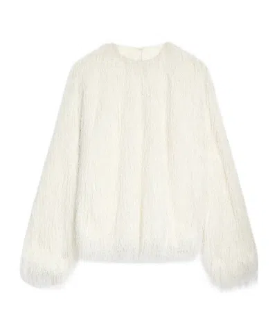 Dries Van Noten Long-sleeved Blouse In White