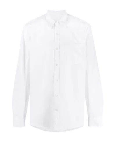 Dries Van Noten Long-sleeved Button Shirt In White