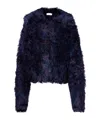 Dries Van Noten Long Sleeve Jacket In Blue