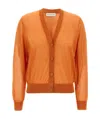 Dries Van Noten Long-sleeved Cardigan In Orange