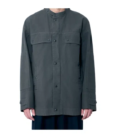 Dries Van Noten Viskin Jacket In Grey