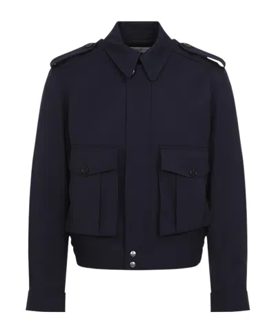 Dries Van Noten Long-sleeved Casual Jacket In Black