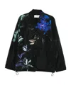 Dries Van Noten Floral Print Blazer Long Sleeves In Black