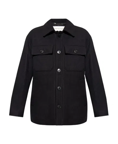 Dries Van Noten Long-sleeved Casual Jacket In Black