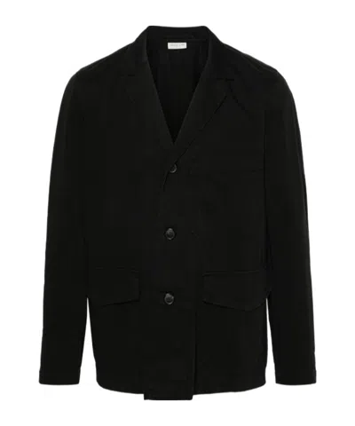 Dries Van Noten Long-sleeved Casual Jacket In Black