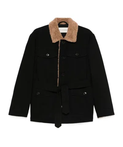 Dries Van Noten Long-sleeved Casual Jacket In Black