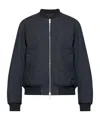Dries Van Noten Volker Reversible Black Cotton Blend Jacket In Blue