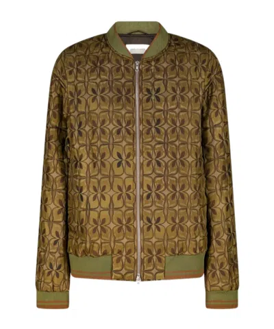 Dries Van Noten Long-sleeved Casual Jacket In Brown
