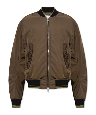 Dries Van Noten Long-sleeved Casual Jacket In Brown