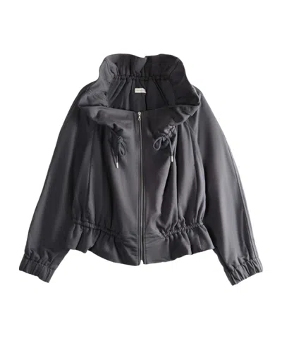 Dries Van Noten Long-sleeved Casual Jacket In Gray