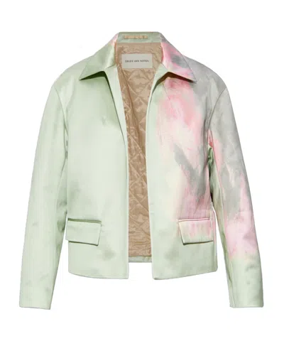 Dries Van Noten Long-sleeved Casual Jacket In White