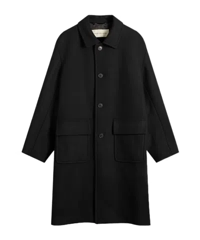 Dries Van Noten Long-sleeved Coat In Black