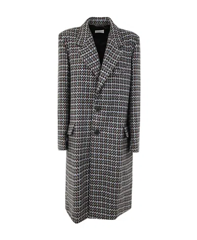 Dries Van Noten Long-sleeved Coat In Black