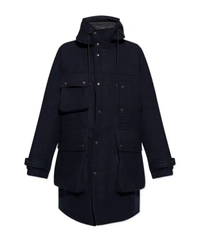 Dries Van Noten Long-sleeved Coat In Black