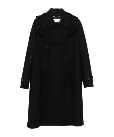 Dries Van Noten Long-sleeved Coat In Black