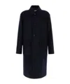 Dries Van Noten Midnight Blue Wool Blend Randale Coat In Blue