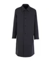 Dries Van Noten Long-sleeved Coat In Blue