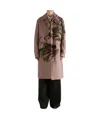 Dries Van Noten Long-sleeved Coat In Brown
