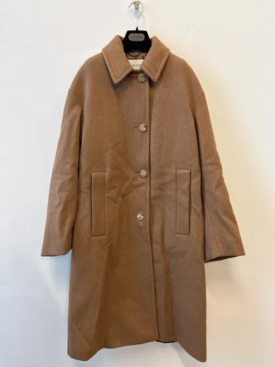 Dries Van Noten Long-sleeved Coat In Brown
