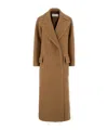 Dries Van Noten Double-breasted Wool Coat In Brown