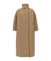 Dries Van Noten Beige Double Breasted Trench Coat In Brown