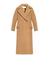 Dries Van Noten Tan Wool Coat In Nude