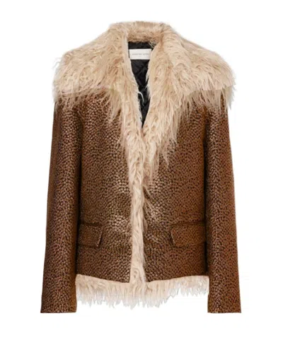 Dries Van Noten Long-sleeved Cotton Clothes In Brown