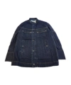 Dries Van Noten Long-sleeved Denim Coat In Black