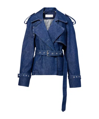 Dries Van Noten Long-sleeved Denim Jacket In Blue